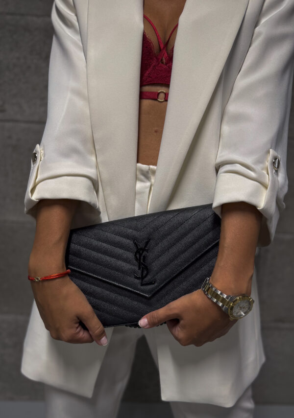 Cassandre Chain Wallet Black YSL - Image 2