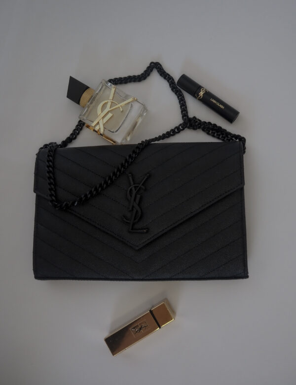 Cassandre Chain Wallet Black YSL - Image 5
