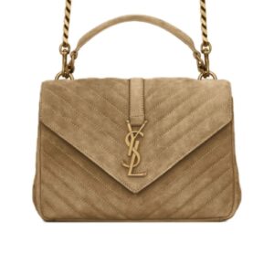 College in quilted suede YSL