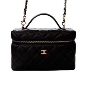 Chanel Vanity a chaine black - gold